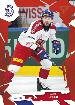 Jakub Flek Reprezentace Hokejove Cesko 2026 SportZoo Scarlet Red #28