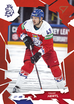 Tomas Hertl Reprezentace Hokejove Cesko 2026 SportZoo Scarlet Red #29