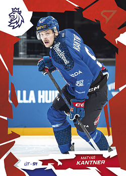 Matyas Kantner Reprezentace Hokejove Cesko 2026 SportZoo Scarlet Red #33