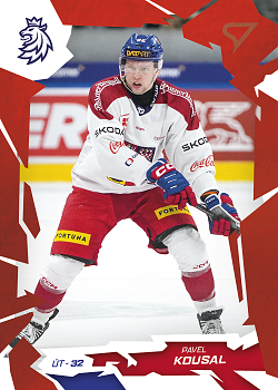 Pavel Kousal Reprezentace Hokejove Cesko 2026 SportZoo Scarlet Red #37