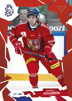 Ondrej Kovarcik Reprezentace Hokejove Cesko 2026 SportZoo Scarlet Red #38