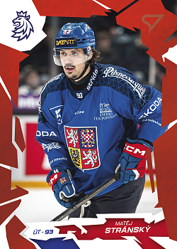 Matej Stransky Reprezentace Hokejove Cesko 2026 SportZoo Scarlet Red #48