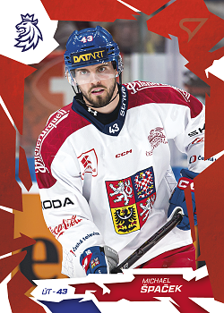 Michael Spacek Reprezentace Hokejove Cesko 2026 SportZoo Scarlet Red #49