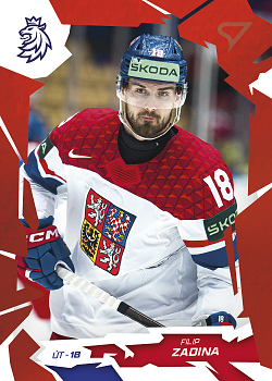 Filip Zadina Reprezentace Hokejove Cesko 2026 SportZoo Scarlet Red #53
