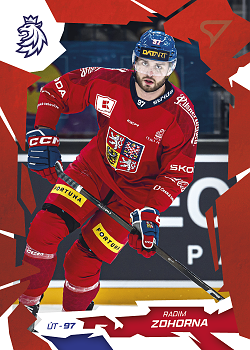 Radim Zohorna Reprezentace Hokejove Cesko 2026 SportZoo Scarlet Red #54