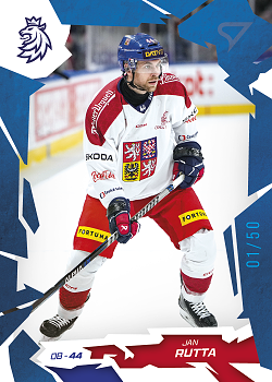 Jan Rutta Reprezentace Hokejove Cesko 2026 SportZoo Cobalt Blue /50 #18