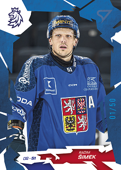 Radim Simek Reprezentace Hokejove Cesko 2026 SportZoo Cobalt Blue /50 #20