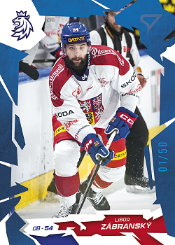 Libor Zabransky Reprezentace Hokejove Cesko 2026 SportZoo Cobalt Blue /50 #23