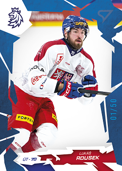 Lukas Rousek Reprezentace Hokejove Cesko 2026 SportZoo Cobalt Blue /50 #46