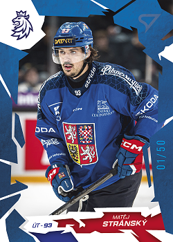 Matej Stransky Reprezentace Hokejove Cesko 2026 SportZoo Cobalt Blue /50 #48