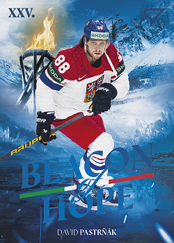 David Pastrnak Reprezentace Hokejove Cesko 2026 SportZoo Beacon of Hope #BH-24