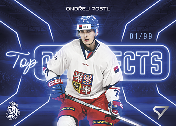 Ondrej Postl Reprezentace Hokejove Cesko 2026 SportZoo Top Prospects Blue /99 #TP-11