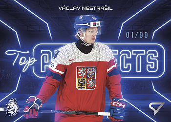 Vaclav Nestrasil Reprezentace Hokejove Cesko 2026 SportZoo Top Prospects Blue /99 #TP-29