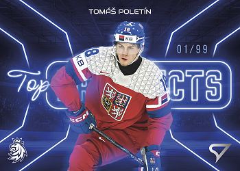 Tomas Poletin Reprezentace Hokejove Cesko 2026 SportZoo Top Prospects Blue /99 #TP-31