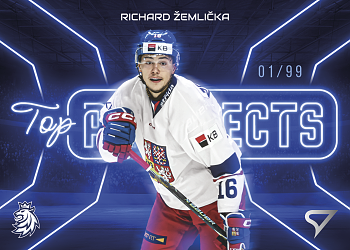 Richard Zemlicka Reprezentace Hokejove Cesko 2026 SportZoo Top Prospects Blue /99 #TP-36