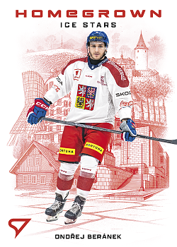 Ondrej Beranek Reprezentace Hokejove Cesko 2026 SportZoo Homegrown Ice Stars #HS-14