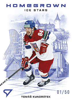 Tomas Kundratek Reprezentace Hokejove Cesko 2026 SportZoo Homegrown Ice Stars Blue /50 #HS-09