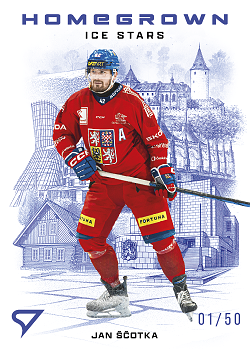 Jan Scotka Reprezentace Hokejove Cesko 2026 SportZoo Homegrown Ice Stars Blue /50 #HS-11