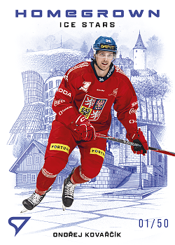 Ondrej Kovarcik Reprezentace Hokejove Cesko 2026 SportZoo Homegrown Ice Stars Blue /50 #HS-21