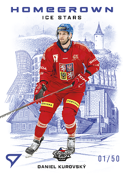 Daniel Kurovsky Reprezentace Hokejove Cesko 2026 SportZoo Homegrown Ice Stars Blue /50 #HS-23