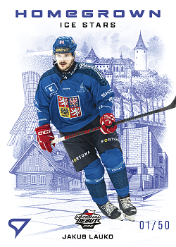 Jakub Lauko Reprezentace Hokejove Cesko 2026 SportZoo Homegrown Ice Stars Blue /50 #HS-24