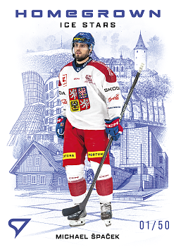 Michael Spacek Reprezentace Hokejove Cesko 2026 SportZoo Homegrown Ice Stars Blue /50 #HS-27