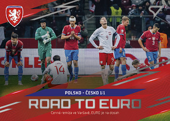 Polsko - Cesko 1:1 Czech Republic Hrdi Lvi 2024 SportZoo Road to EURO #RE-14
