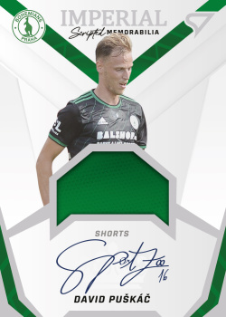 David Puskac Bohemians Praha SportZoo FORTUNA:LIGA 2021/22 2. serie Imperial Scripted Memorabilia /25 #IM-DP