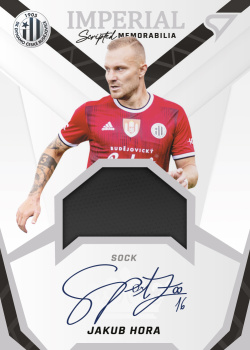 Jakub Hora Ceske Budejovice SportZoo FORTUNA:LIGA 2021/22 2. serie Imperial Scripted Memorabilia /25 #IM-JH