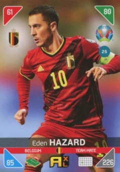 Eden Hazard Belgium Panini UEFA EURO 2020 Kick Off #25