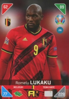 Romelu Lukaku Belgium Panini UEFA EURO 2020 Kick Off #26
