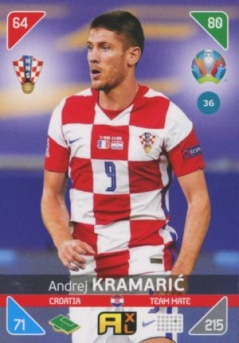 Andrej Kramaric Croatia Panini UEFA EURO 2020 Kick Off #36