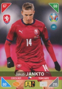 Jakub Jankto Czech Republic Panini UEFA EURO 2020 Kick Off #40