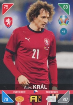 Alex Kral Czech Republic Panini UEFA EURO 2020 Kick Off #42