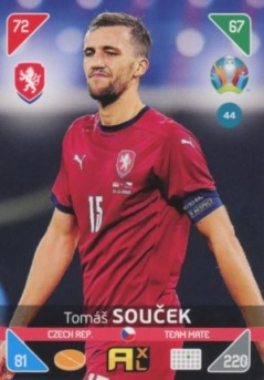 Tomas Soucek Czech Republic Panini UEFA EURO 2020 Kick Off #44