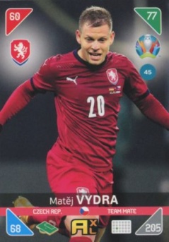 Matej Vydra Czech Republic Panini UEFA EURO 2020 Kick Off #45