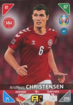 Andreas Christensen Denmark Panini UEFA EURO 2020 Kick Off #47