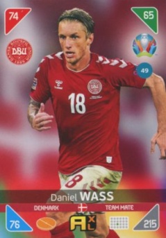 Daniel Wass Denmark Panini UEFA EURO 2020 Kick Off #49