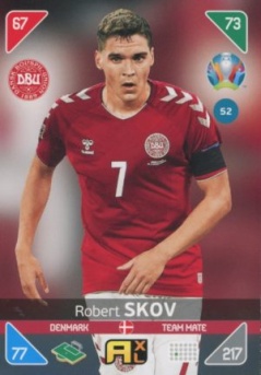 Robert Skov Denmark Panini UEFA EURO 2020 Kick Off #52