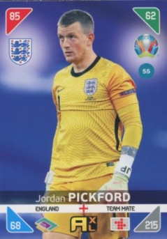 Jordan Pickford England Panini UEFA EURO 2020 Kick Off #55
