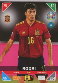 Rodri Spain Panini UEFA EURO 2020 Kick Off #69