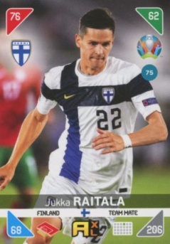 Jukka Raitala Finland Panini UEFA EURO 2020 Kick Off #75