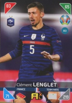 Clement Lenglet France Panini UEFA EURO 2020 Kick Off #83