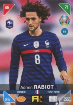 Adrien Rabiot France Panini UEFA EURO 2020 Kick Off #85