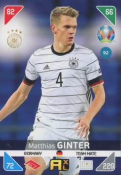 Matthias Ginter Germany Panini UEFA EURO 2020 Kick Off #92
