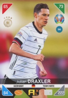 Julian Draxler Germany Panini UEFA EURO 2020 Kick Off #96