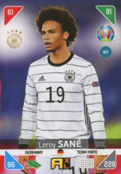 Leroy Sane Germany Panini UEFA EURO 2020 Kick Off #97