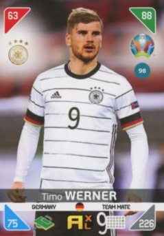 Timo Werner Germany Panini UEFA EURO 2020 Kick Off #98