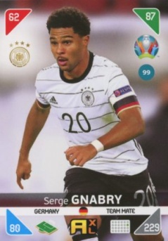 Serge Gnabry Germany Panini UEFA EURO 2020 Kick Off #99