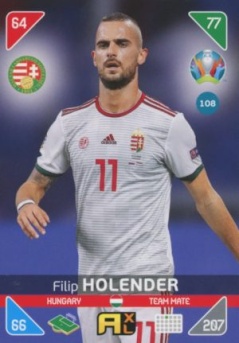 Filip Holender Hungary Panini UEFA EURO 2020 Kick Off #108